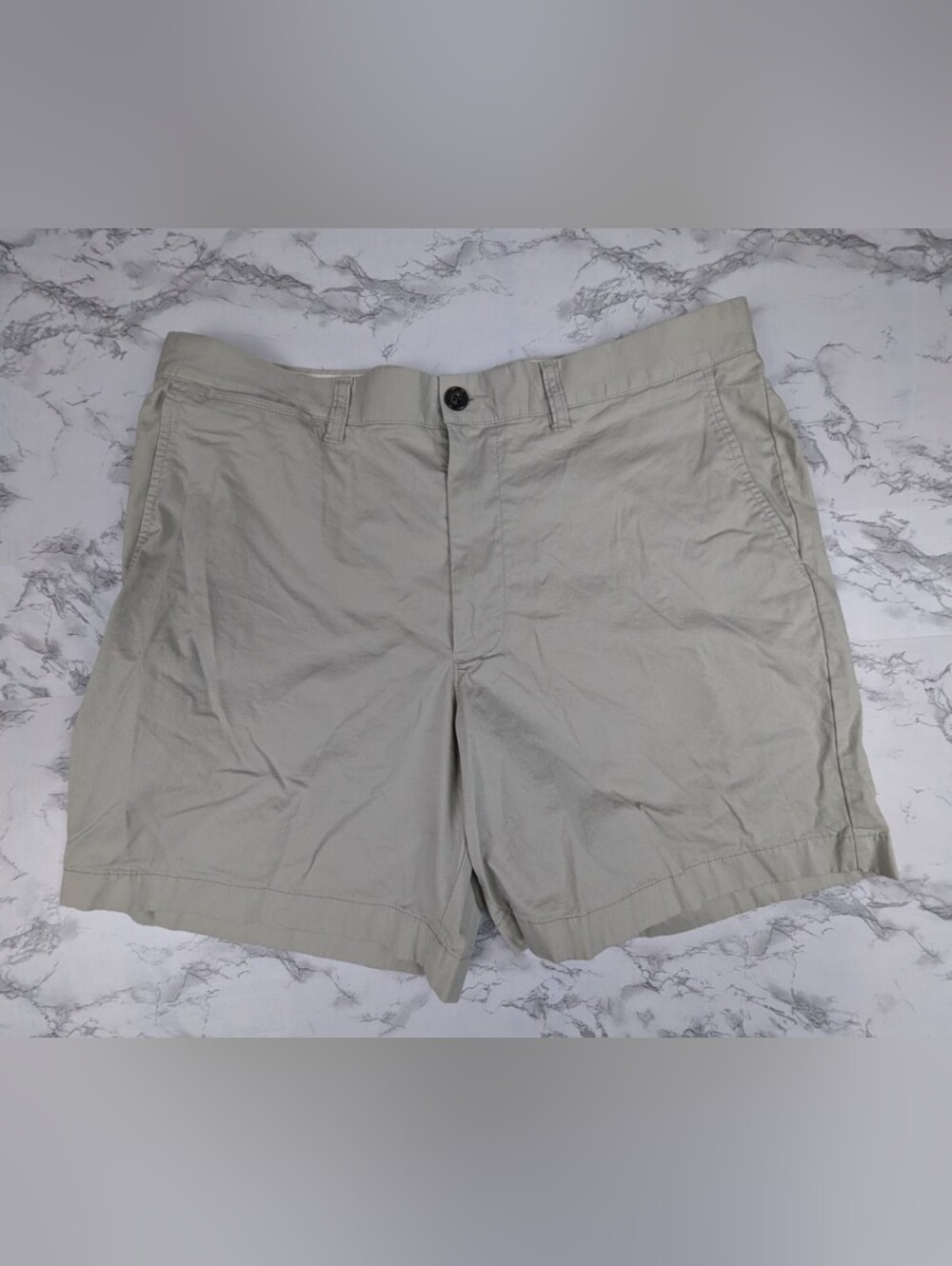 J.Crew Re-Imagined 7" Portsider Stretch Chino Shorts Men's 35 Light Khaki